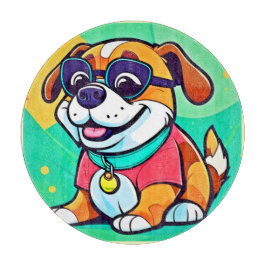 Coola Valp Tecknad Stil Artwork