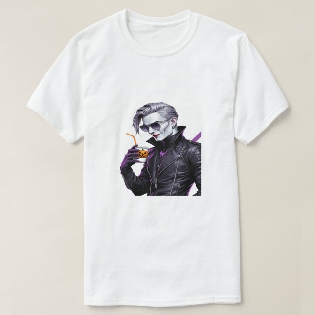 Coola Vampire Halloween T-Shirt - Modern nuny Goth (Design framsida)