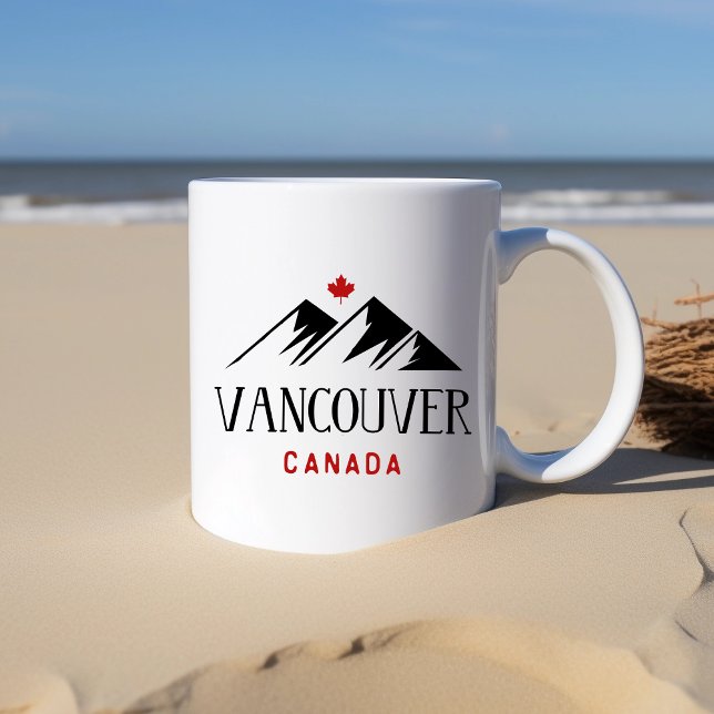 Coola Vancouver Canada Mountains Maple Löv Kaffemugg (Skapare uppladdad)