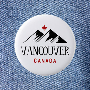 Coola Vancouver Canada Mountains Maple Löv Knapp