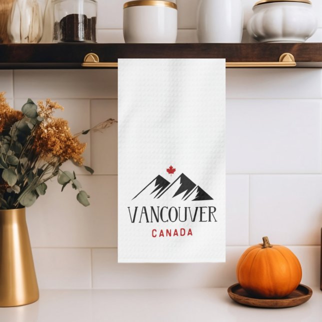 Coola Vancouver Canada Mountains Maple Löv Kökshandduk (Skapare uppladdad)