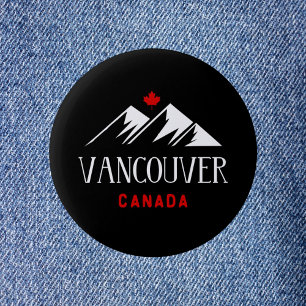 Coola Vancouver Canada Mountains Maple Löv Mörk Knapp