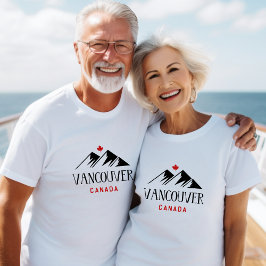 Coola Vancouver Canada Mountains Maple Löv T Shirt