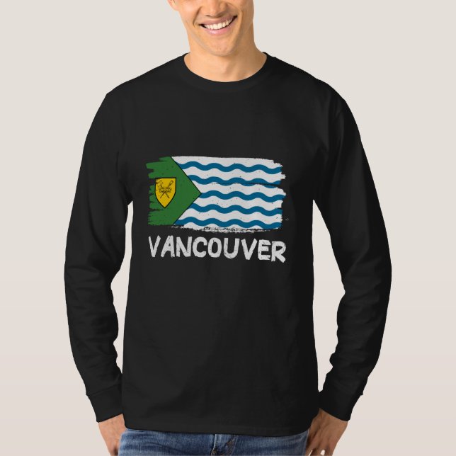 Coola Vancouver Flagga  1 T Shirt (Framsida)