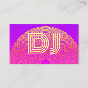 Coola Vaporwave Rosa Lilac Gult Lila Music DJ Visitkort