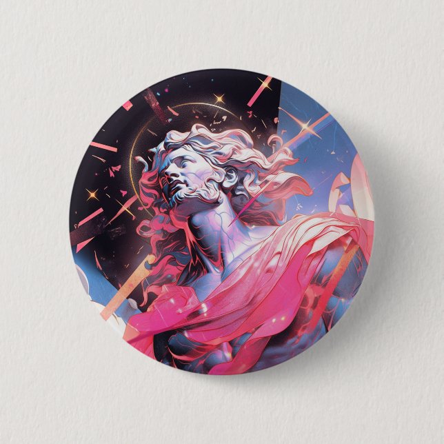 Coola Vaporwave Statue of David in Rosa Knapp (Framsida)