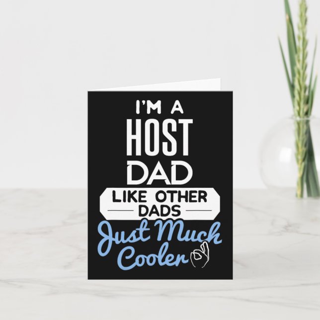 Coola Värd Pappa Fars Dag Present  Kort (Framsida)