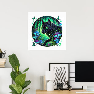 Coola varg älskare djur poster