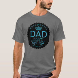 Coola Världens bästa svarta Pappa-Fars dag T Shirt