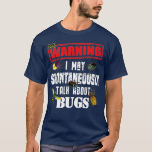 Coola Varning prata om Kryp Insekt Boy T Shirt