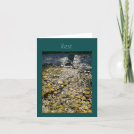 coola vatten--stolens inbjudningskort med vilokort