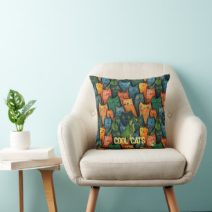 Coola - vattenfärg för katter kudde