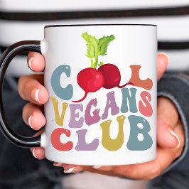 Coola Vegans Klubb/Älskare Mamma kaffe Mugg