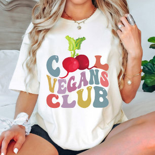 Coola Vegans Klubb/Vintage Plants Älskare T Shirt