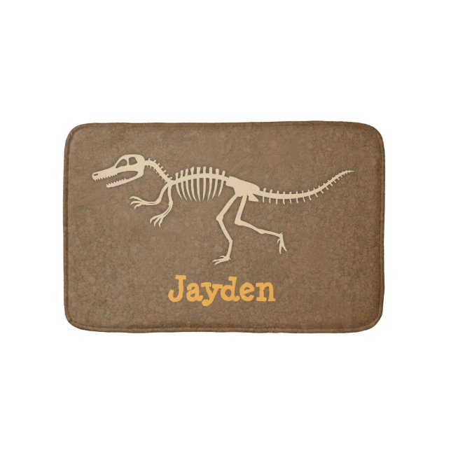 Coola Velociraptor Dinosaurie Ben Pojkrum Dekor Badrumsmatta (Framsidan)
