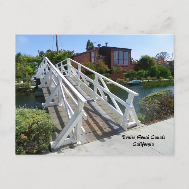 Coola Venice Beach Canals Postcard! Vykort (Framsida)
