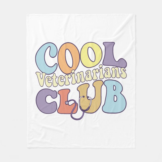 Coola Vet Klubb Veterinary Tech Practist Animal Fleecefilt (Framsidan)