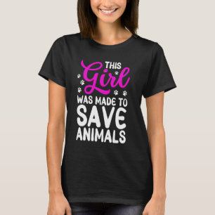 Coola Veterinär för flickor och småbarn (Spara) T Shirt