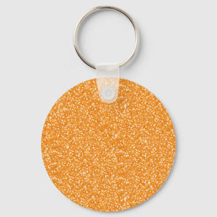 Coola vibrerar nyljus orange faux glitter nyckelring