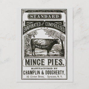 Coola Victorian Kött Paj Advert Vykort