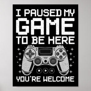 Coola Video Game Art För manar Women Video Gamer G Poster