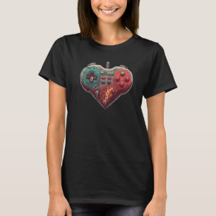 Coola Video Game Heart Controller Premium T Shirt