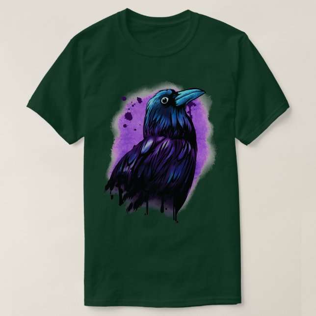 Coola Viking Gift Skriv ut Norse Raven Birding G T Shirt (Design framsida)
