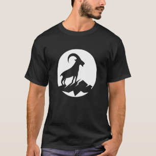 Coola Vild Goat Animal Horn Livestock Silhouette C T Shirt