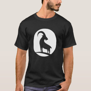Coola Vild Goat Animal Horn Livestock Silhouette C T Shirt
