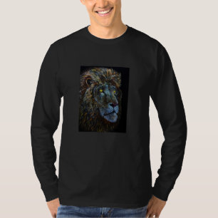 Coola vilda lejonoutfit illustration grafiska desi t shirt