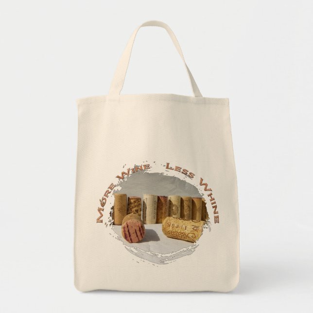 Coola Vin Älskare Bag! Tygkasse (Framsidan)