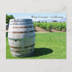 Coola Vin Barrel-vykort! Vykort