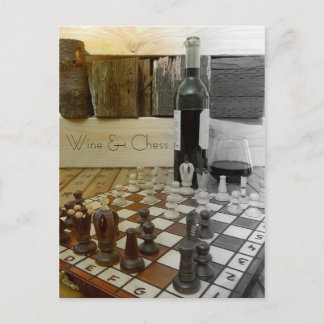 Coola Vin & Chess-vykort! Vykort