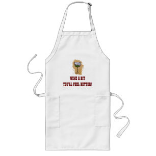 Coola Vin en bit Apron! Långt Förkläde