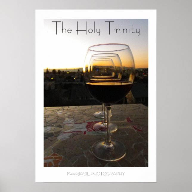 Coola Vin Heliga Trinity Poster! Poster (Framsidan)