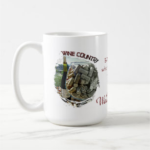 Coola Vin Land Kaffe Mugg! Kaffemugg