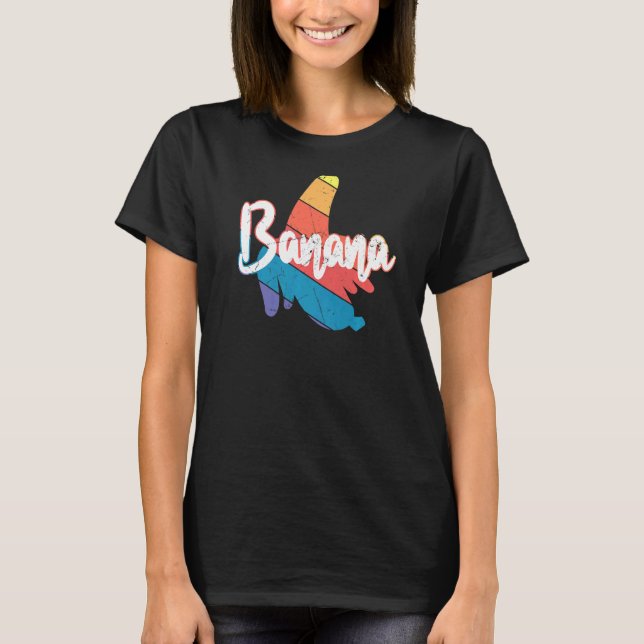 Coola Vintage Banana Vegans T Shirt (Framsida)