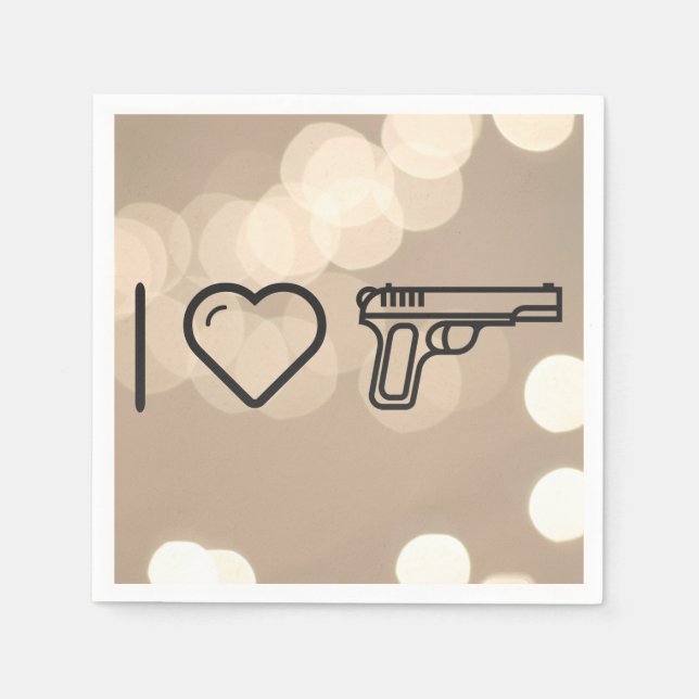 Coola Vintage Guns Pappersservett (Framsidan)