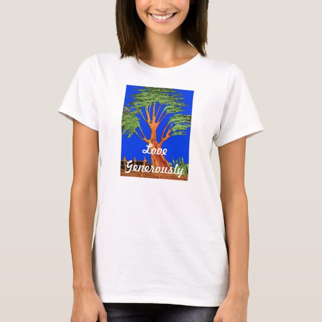 Coola Vintage Hakuna Matata Kärlek Generous Girls  Tee (Framsida)
