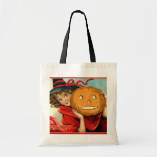 coola vintage Halloween-häxkonseri Tygkasse
