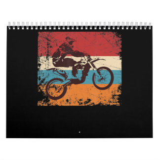 Coola Vintage Motocross Gift för motorcykel Älskar Kalender