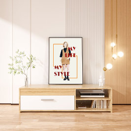Coola Vintage Pinup Girl Poster