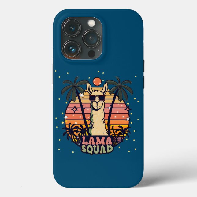 Coola Vintage Retro Llama Squad (Baksida )