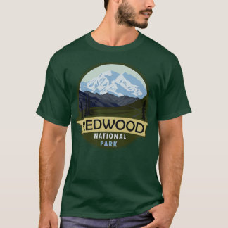 Coola Vintage Retro Redwood National Park Mountain T Shirt