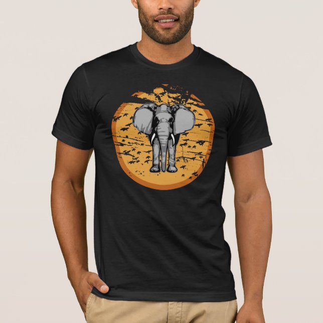 Coola Vintage Sol och elefant Tee (Framsida)