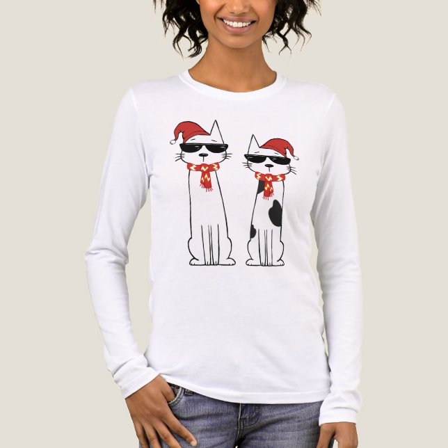 Coola vinterkatter t shirt (Framsida)