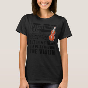 Coola Violin För manar Women Violinist Player Viol T Shirt
