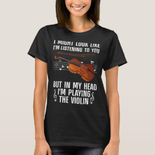 Coola Violin För manar Women Violinist Player Viol T Shirt