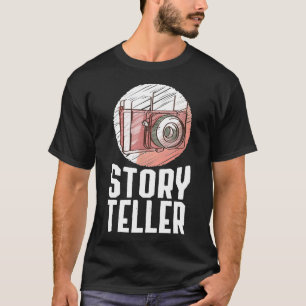Coola Visual Story Teller Photography Camera Älska T Shirt