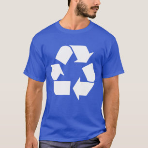 Coola Vit Återvinna Symbol T Shirt